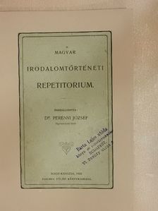 Magyar irodalomtörténeti repetitorium [antikvár]
