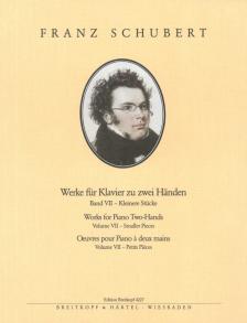 Franz Schubert - WERKE FÜR KLAVIER ZU ZWEI HAENDEN BAND VII - KLEINERE STÜCKE (MAX PAUER)