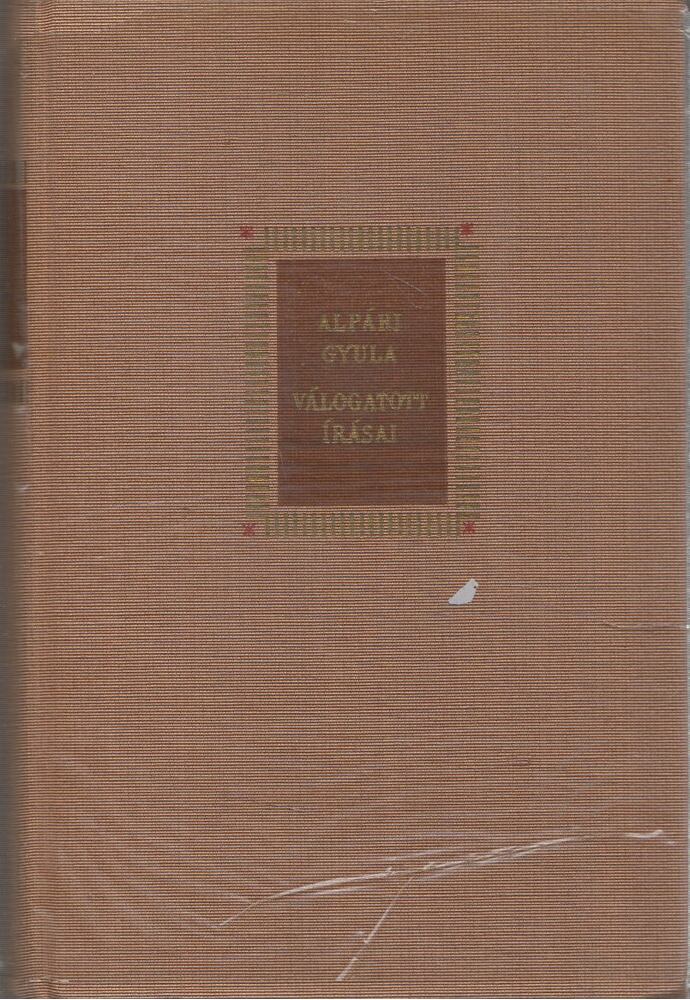 ARANYOSSI MAGDA - Alpári Gyula válogatott írásai [antikvár]