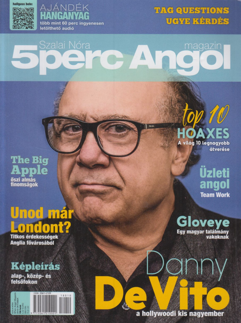 SZALAI NÓRA - 5 perc Angol magazin 2018. október [antikvár]