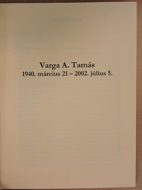 Balázsi Károly - Varga A. Tamás [antikvár]