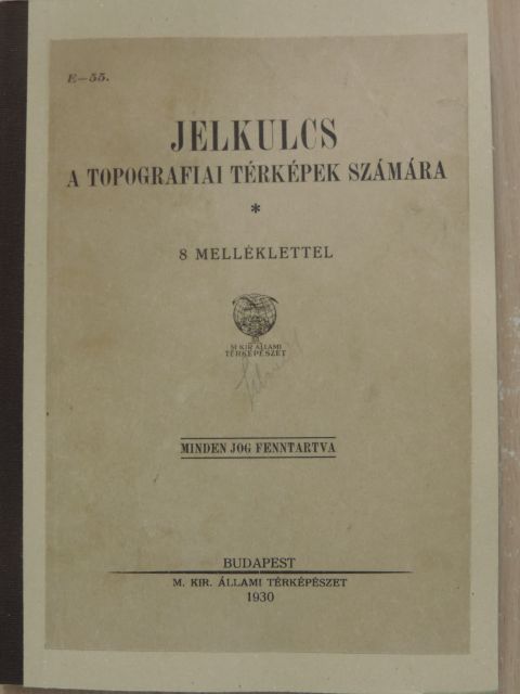Jelkulcs a topografiai térképek számára [antikvár]