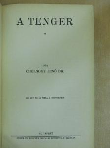 Dr. Cholnoky Jenő - A tenger [antikvár]