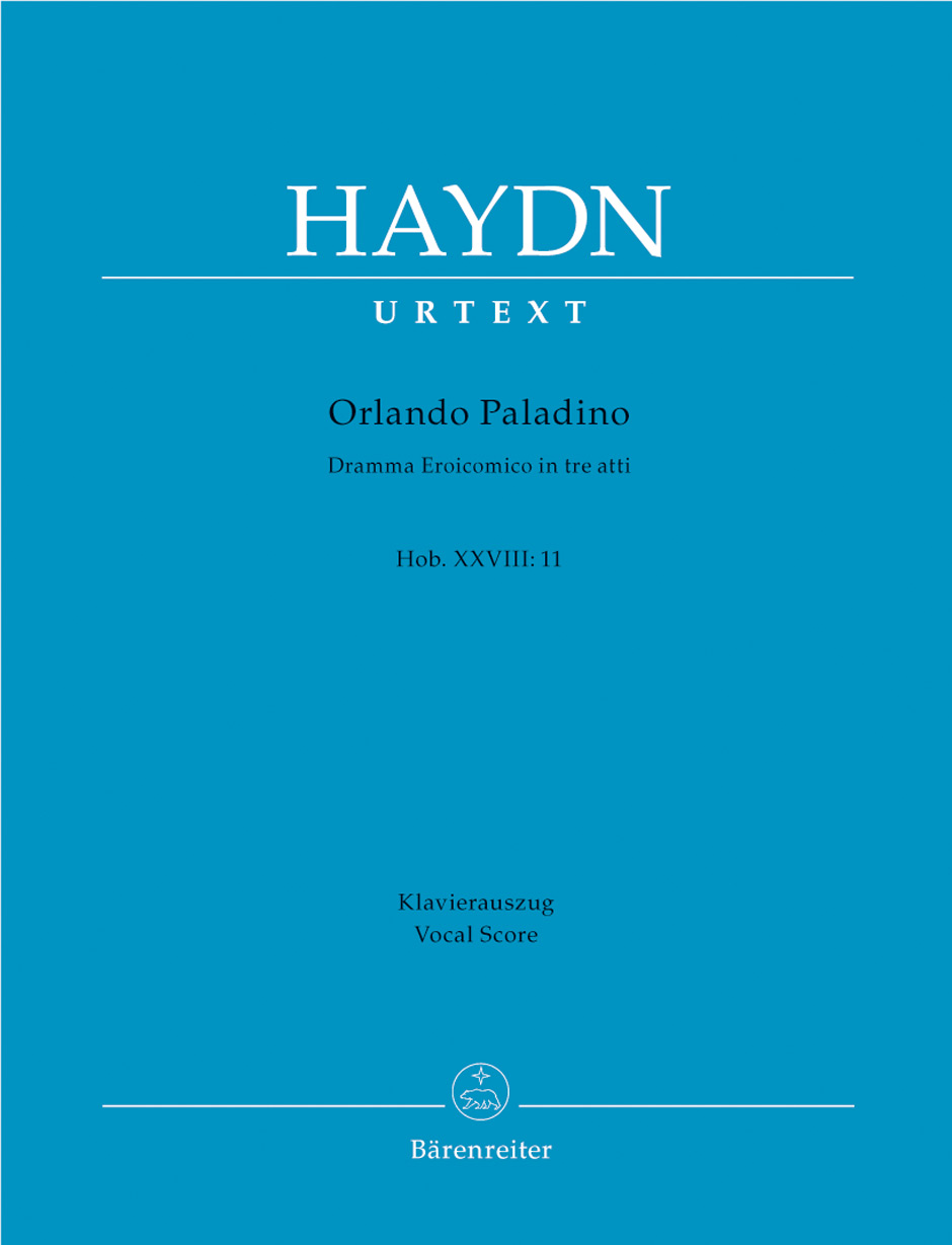 HAYDN JOSEPH - ORLANDO PALADINO. DRAMMA EROICOMICO IN TRE ATTI. HOB.XXVIII:11. KLAVIERAUSZUG