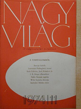 Andrei Brezianu - Nagyvilág 1974. november [antikvár]