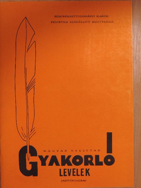 Dr. Végh József - Gyakorló levelek javítókulcsai magyar nyelvtanból [antikvár]