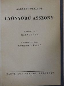 Alexej Tolsztoj - Gyönyörű asszony [antikvár]