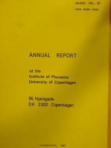 Eli Fischer-Jorgensen - Annual Report of the Institute of Phonetics University of Copenhagen [antikvár]