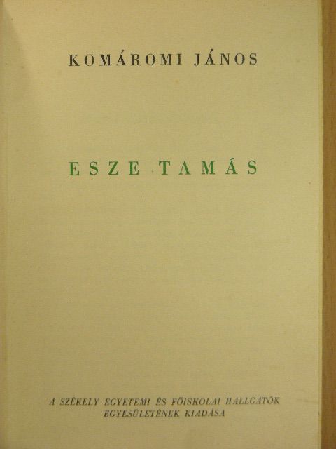 Komáromi János - Esze Tamás [antikvár]