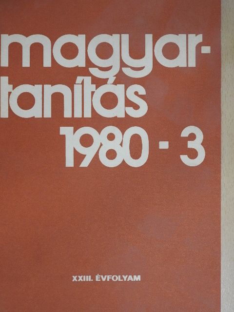 Dr. Fülöp Lajos - Magyartanítás 1980/3. [antikvár]