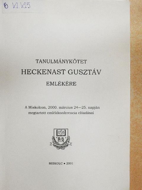 Buza János - Tanulmánykötet Heckenast Gusztáv emlékére [antikvár]