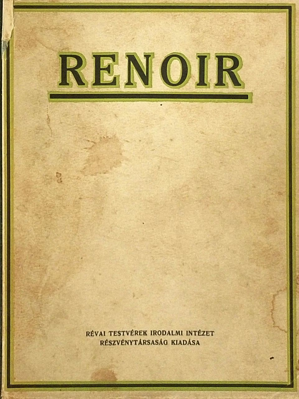 Francois Fosca - Renoir [antikvár]