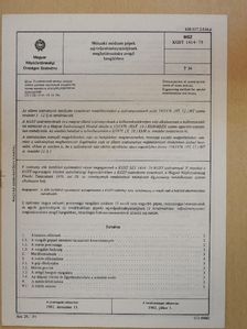Műszaki módszer gépek zaj-teljesítményszintjének meghatározására zengő hangtérben [antikvár]