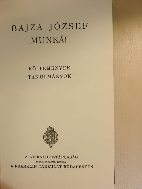 Bajza József - Bajza József munkái [antikvár]