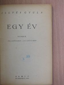 Illyés Gyula - Egy év [antikvár]