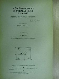 Középiskolai matematikai lapok 1965-1966. (fél évfolyamok) [antikvár]