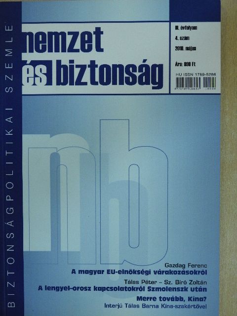 Bagaméri Dániel - Nemzet és biztonság 2010. május [antikvár]