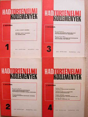 A. A. Grecsko - Hadtörténelmi Közlemények 1978/1-4. [antikvár]