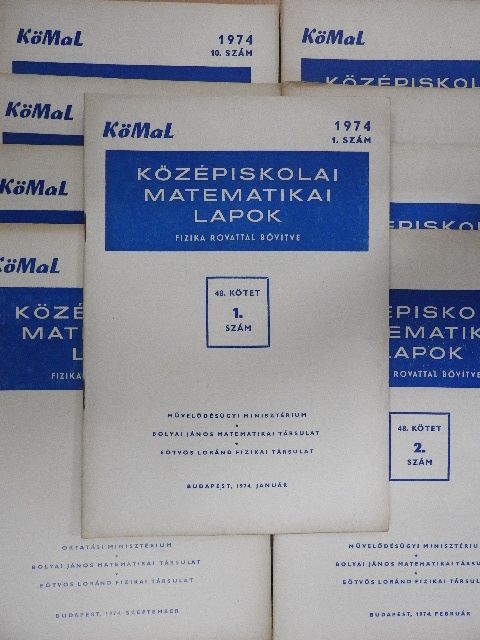 Középiskolai matematikai lapok 1974/1-10. [antikvár]