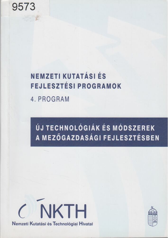 Dömötör Erzsébet, Patkós Anna - Új technológiák és módszerek a mezőgazdasági fejlesztésben [antikvár]