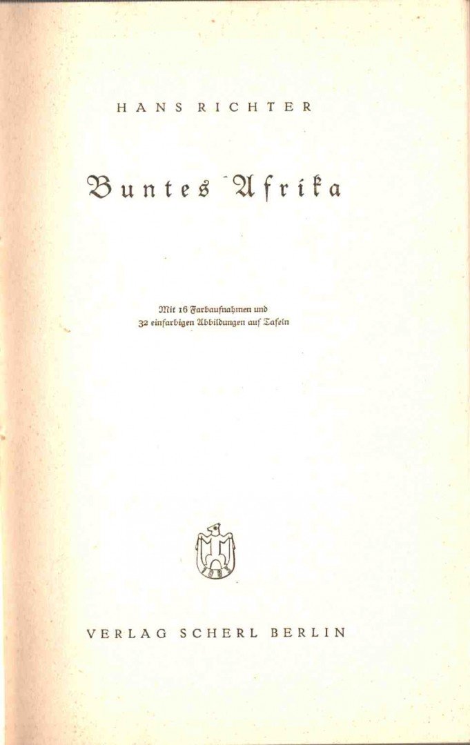 Richter, Hans - Buntes Afrika [antikvár]