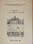 Catalogue of Course Descriptions Spring Term 1997 [antikvár]