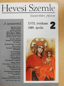 Farkas András - Hevesi Szemle 1989. április [antikvár]