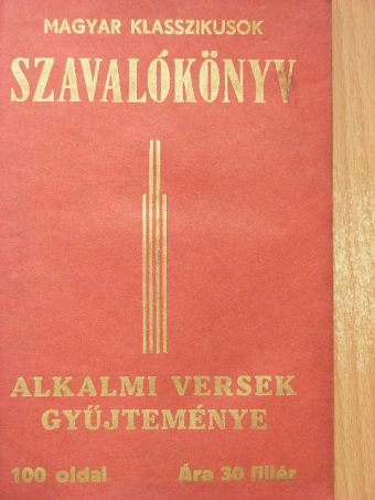 Ady Endre - Szavalókönyv [antikvár]