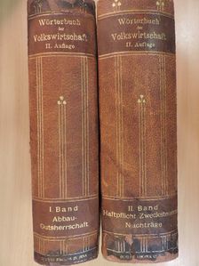 Wörterbuch der Volkswirtschaft I-II. [antikvár]