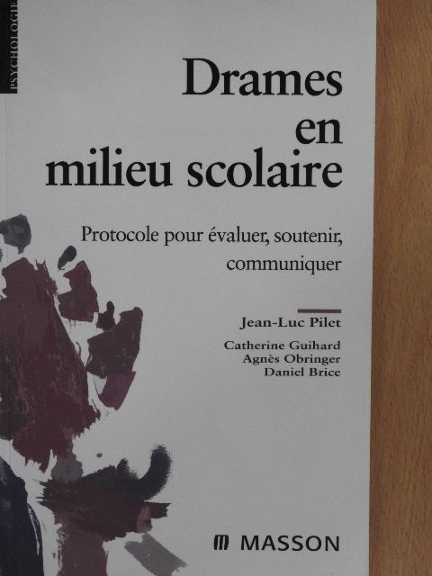 Agnés Obringer - Drames en milieu scolaire [antikvár]