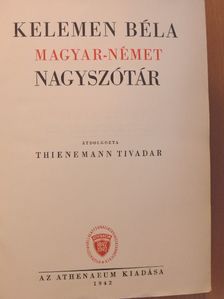 Kelemen Béla - Magyar-német nagyszótár [antikvár]