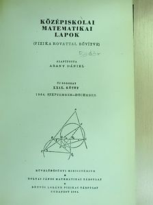 Középiskolai matematikai lapok 1964-1965. (fél évfolyamok) [antikvár]