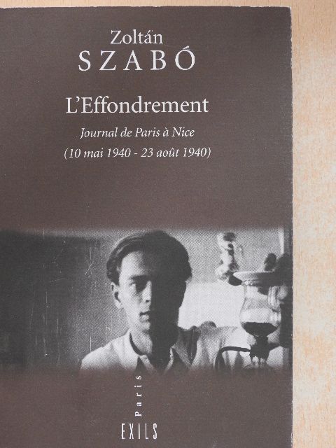 Szabó Zoltán - L'Effondrement [antikvár]