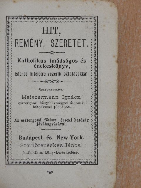 Hit, remény, szeretet  [antikvár]