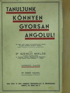 Dr. Ernst Häckel - Tanuljunk könnyen, gyorsan angolul! [antikvár]