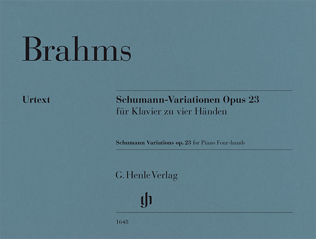 BRAHMS... - SCHUMANN - VARIATIONEN OPUS 23 FÜR KLAVIER ZU VIER HÄNDEN