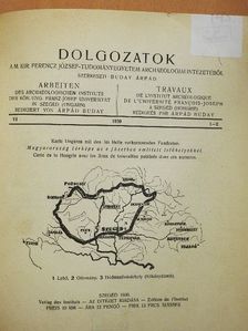 Dr. Bálint Alajos - Dolgozatok a M. Kir. Ferencz József Tudományegyetem Archaeologiai Intézetéből 1930. VI/1-2. [antikvár]