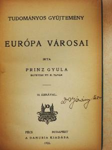 Prinz Gyula - Európa városai [antikvár]