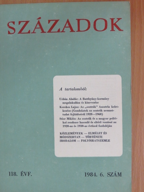 Kerekes Lajos - Századok 1984/6. [antikvár]