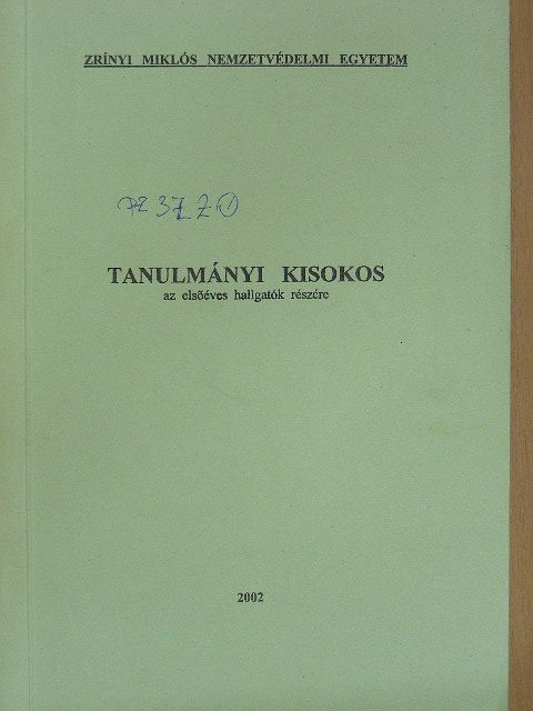 Tanulmányi kisokos [antikvár]
