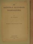 Sik Sándor - Az esztétikai jelenségek természetéhez [antikvár]