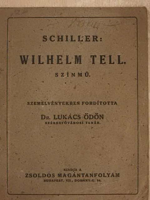 Schiller - Wilhelm Tell [antikvár]