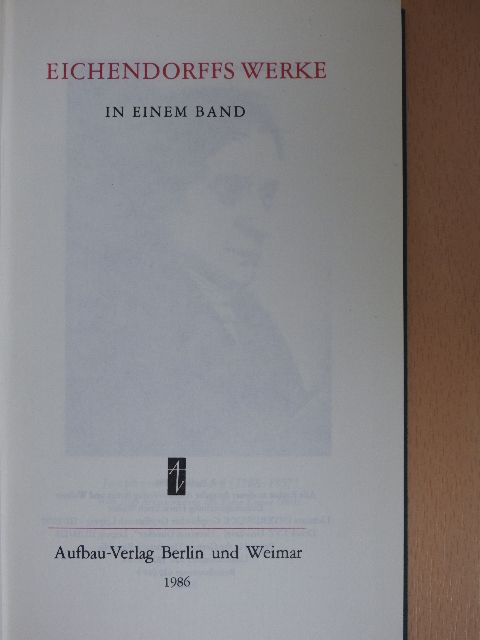 Joseph von Eichendorff - Eichendorffs Werke [antikvár]