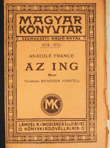 Anatole France - Az ing [antikvár]