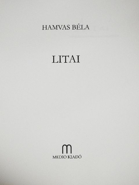Hamvas Béla - Litai [antikvár]