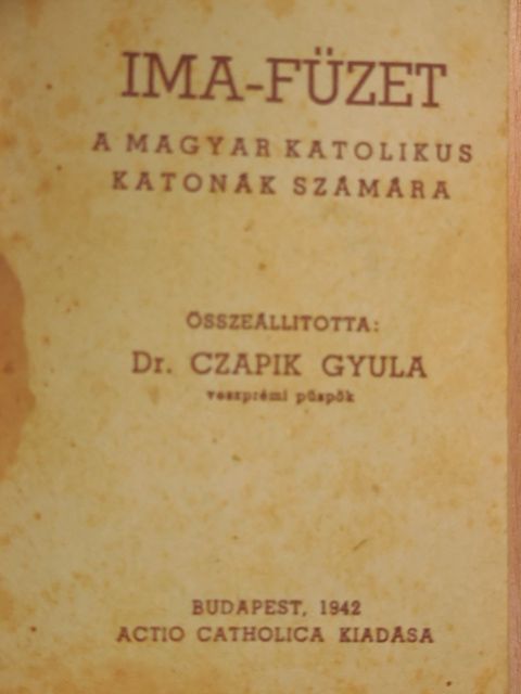 Ima-füzet [antikvár]