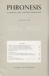 Bob Sharples - Phronesis Vol. XLI. No. 1. 1996 [antikvár]