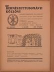 Ilosvay L. - Természettudományi Közlöny 1928. május 1. [antikvár]