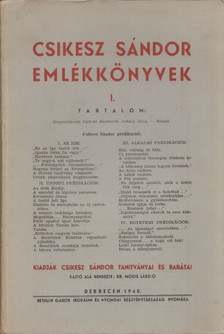Módis László - Csikesz Sándor emlékkönyvek I. [antikvár]