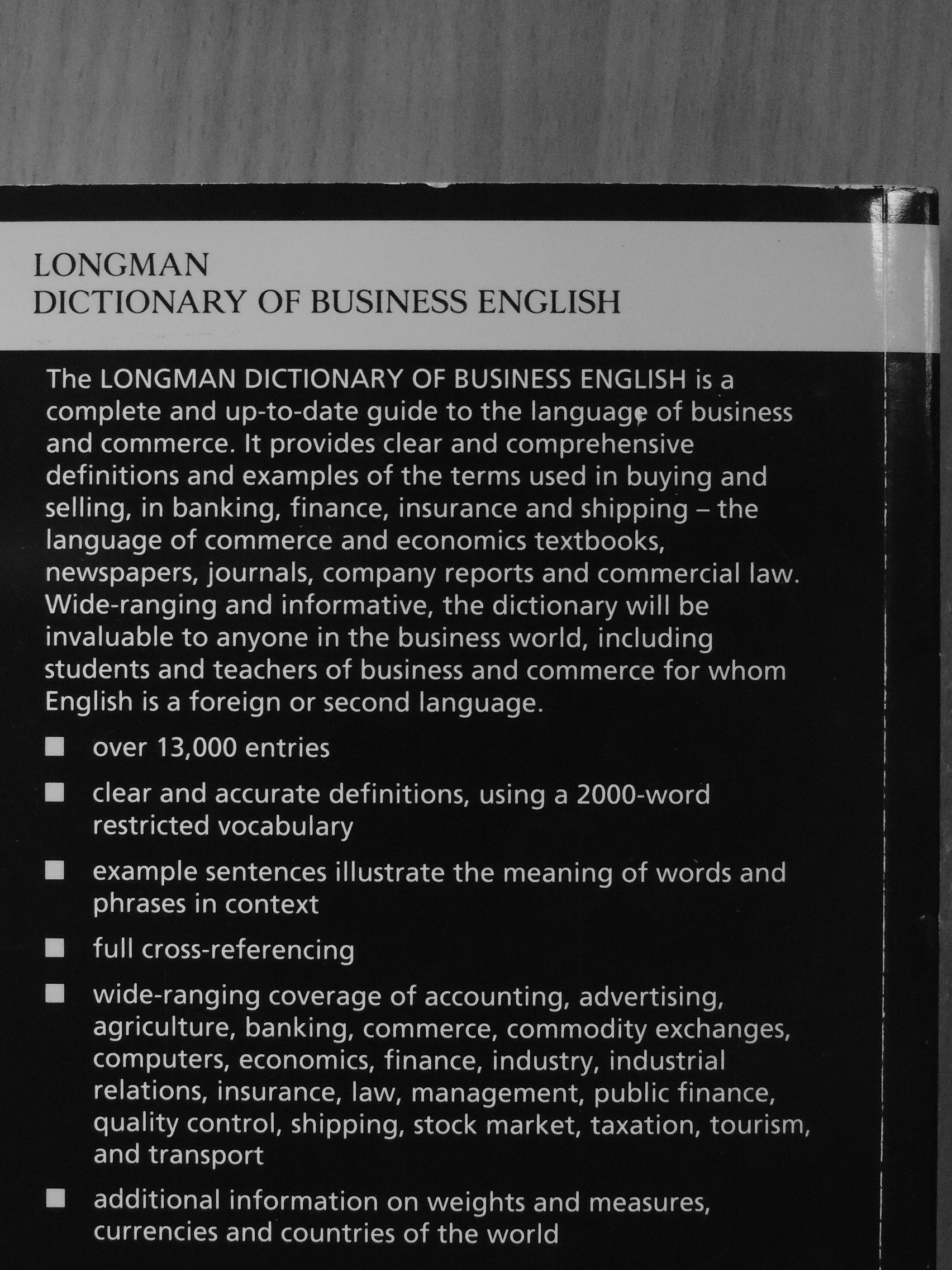 Longman Dictionary of Business English [antikvár]
